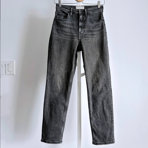 Everlane High Rise Straight Jean - Size 25 Ankle - Picture 3 of 9